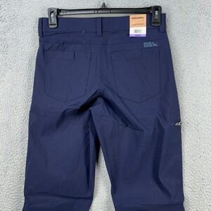 Eddie Bauer Rainier Tech Pants Cargo Hiking Mens 30X32 Blue Stretch Travel NEW